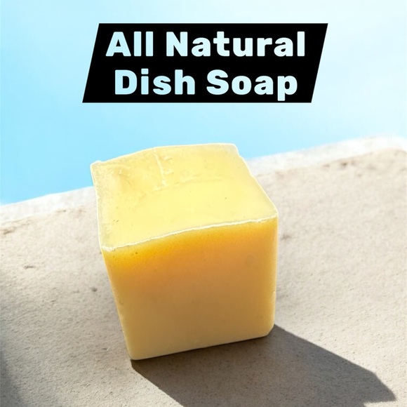 Natural Solid Dish Soap with Brush - in Tangerine - Picture 3 of 3